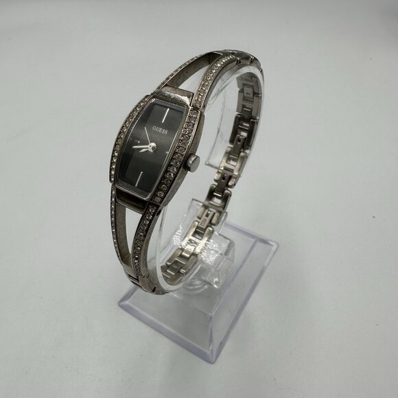Guess Watch Women Black Dial Crystal Bezel Untested Sold AS IS - Picture 4 of 13